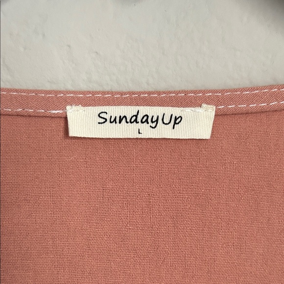 Sunday Pink and Green Mini Dress - Picture 2 of 3